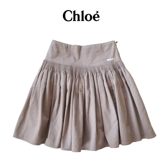 chloe girl pleated skirt